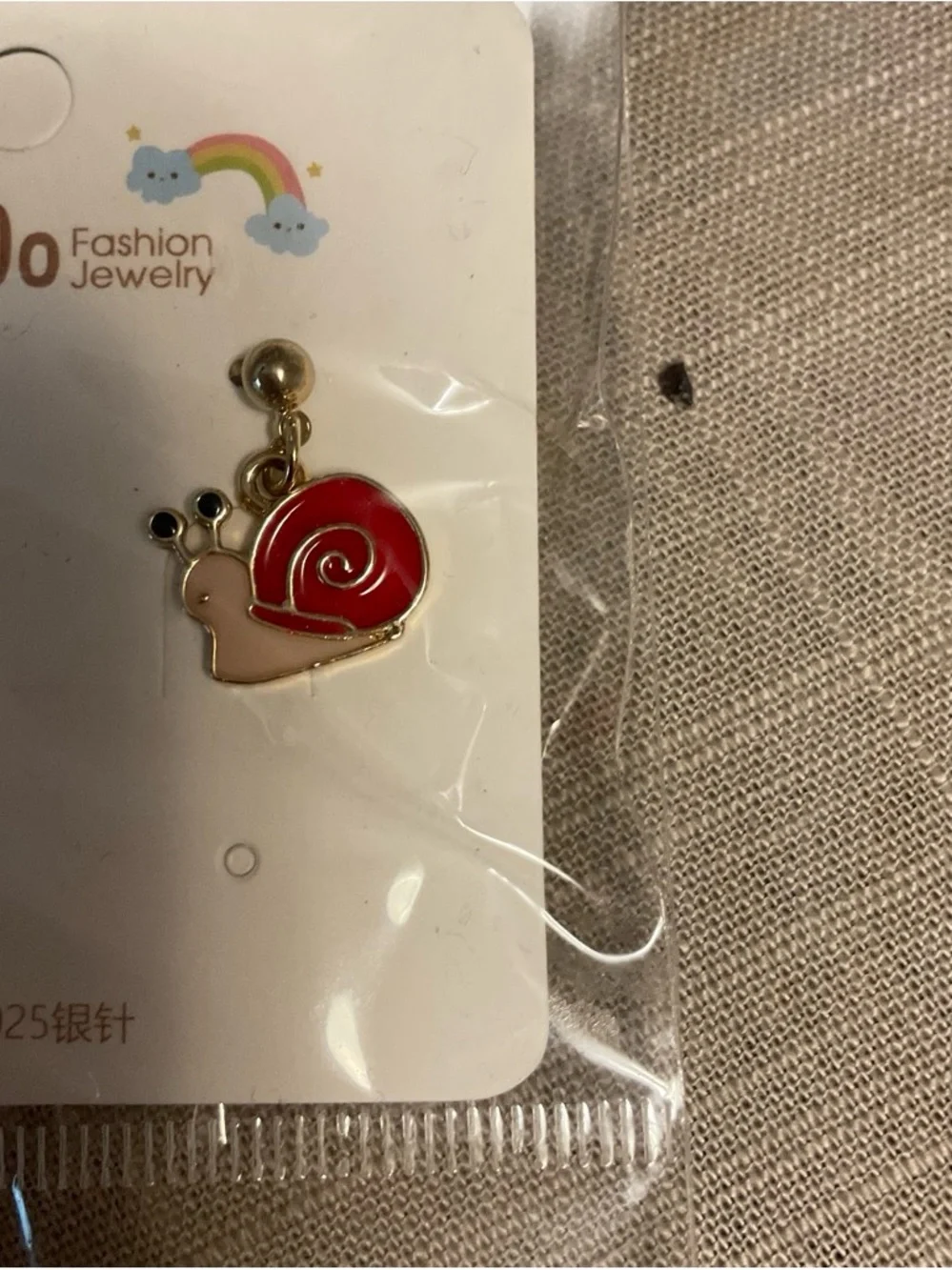 Fashion Jewelry Kids Red Mushroom & Brown Bear Drop Earrings